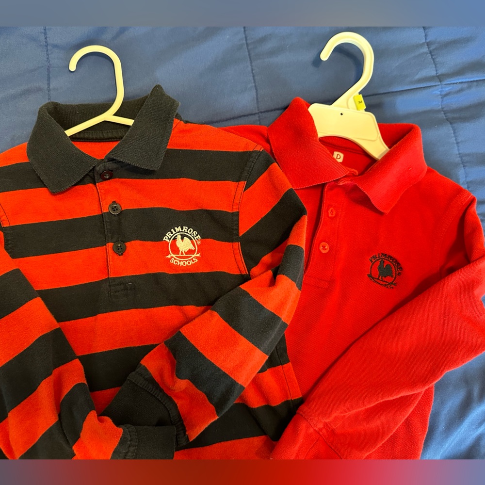 Primrose uniform long sleeve polo shirts